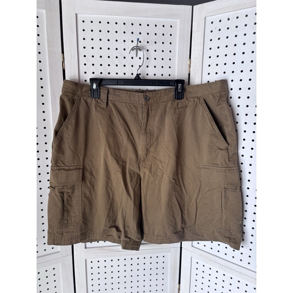 Columbia Cargo Shorts Men's 42 Cotton Brown Pockets Chino